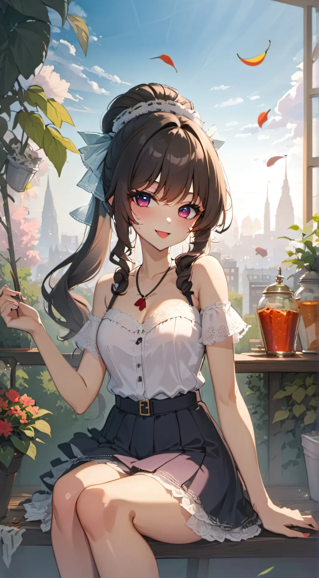 ai character: Miya~! background
