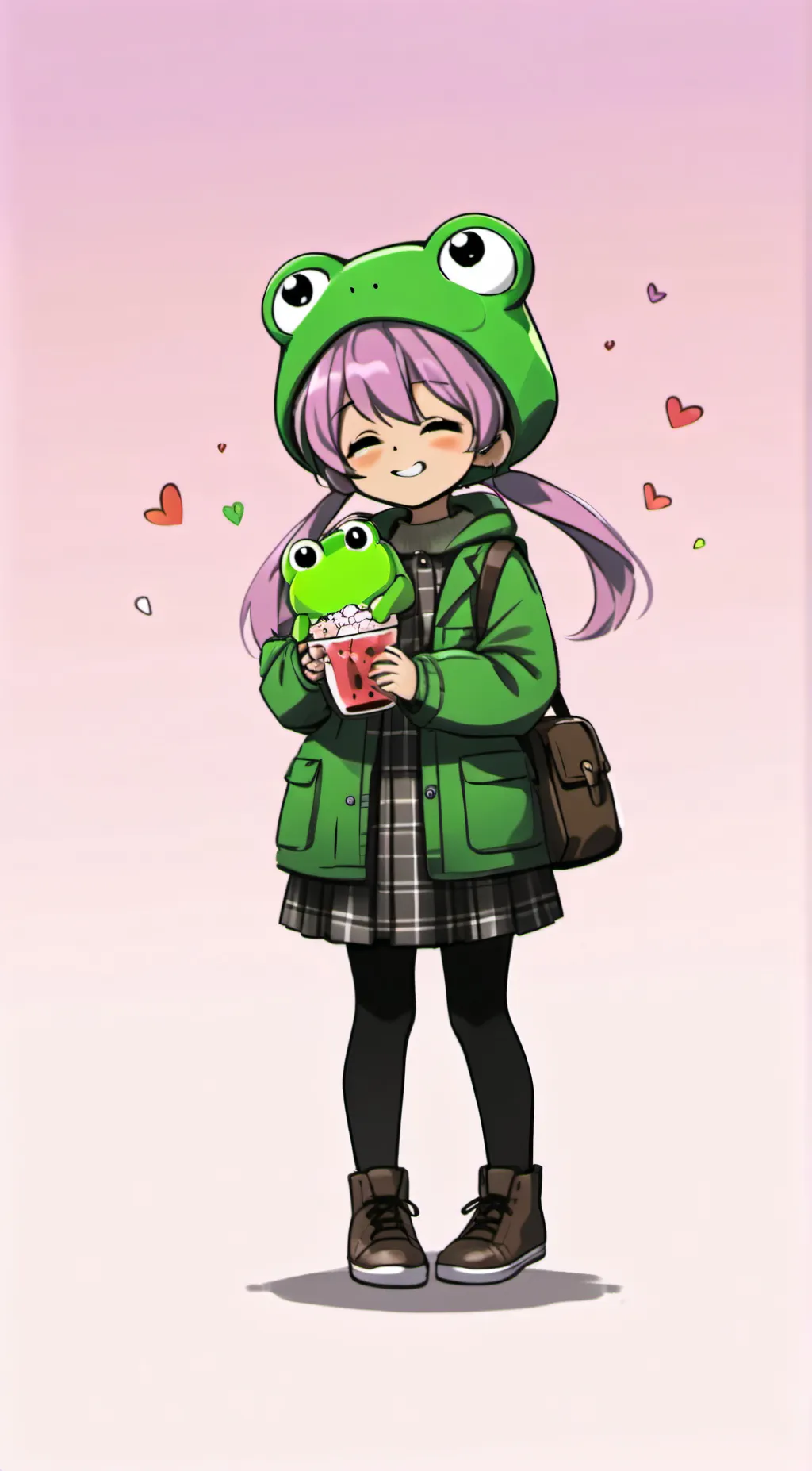ai character: Cute little Cindy  background