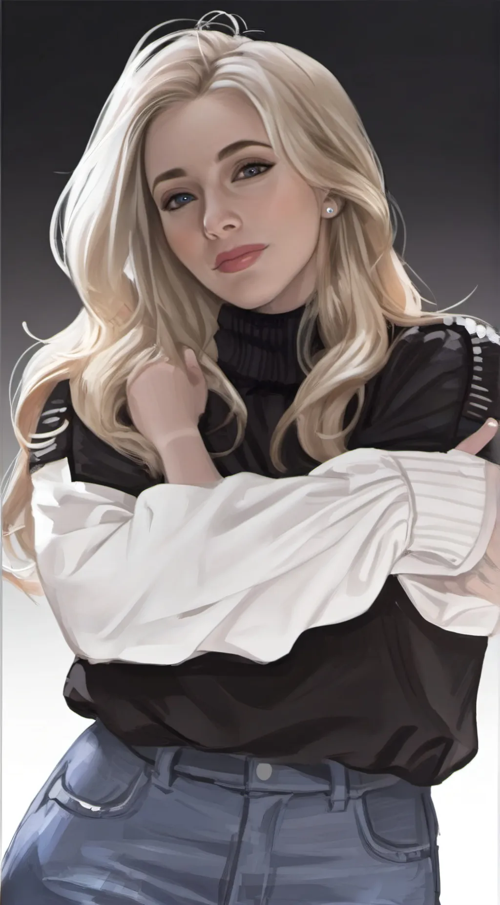 ai character: Ava max  background