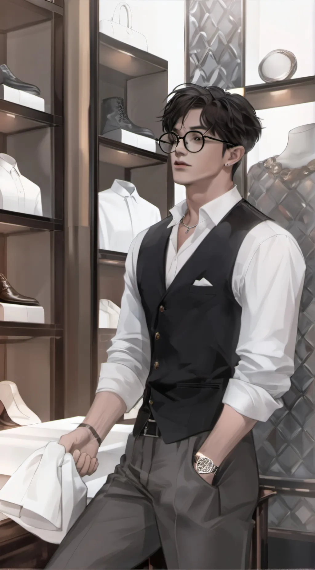 ai character: Andre background