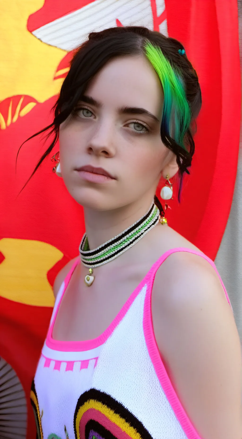 ai character: Billie eilsih. background