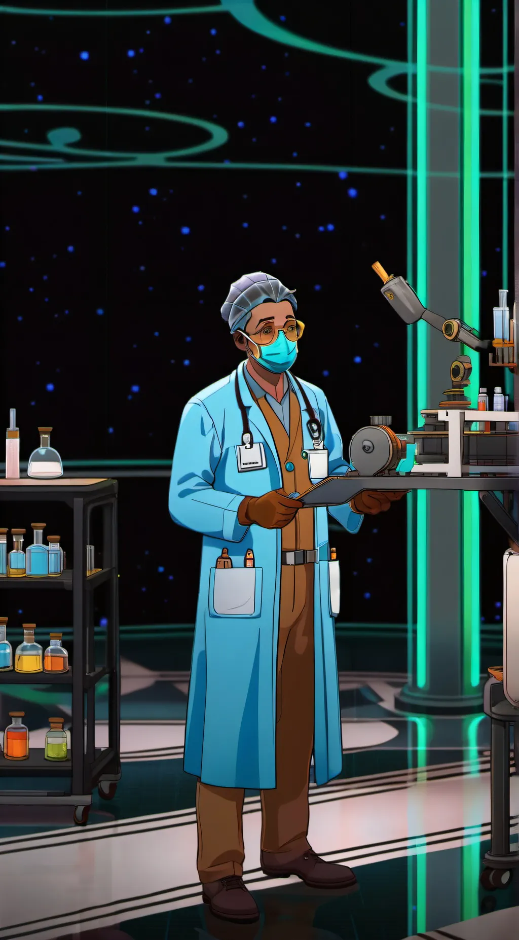 ai character: Scientist background