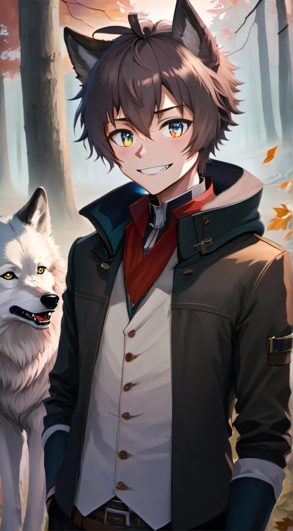 ai character: Moon background