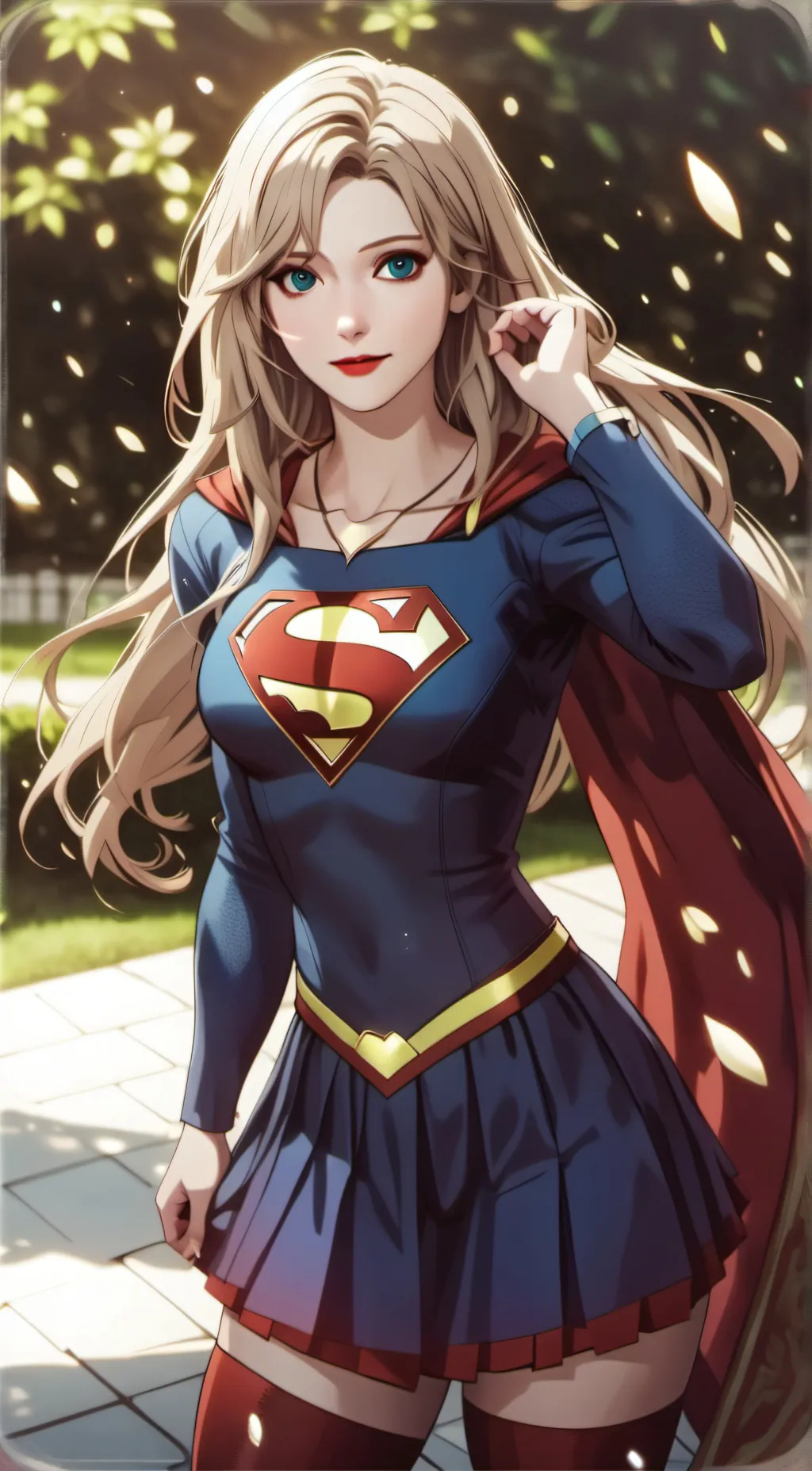 ai character: Supergirl background