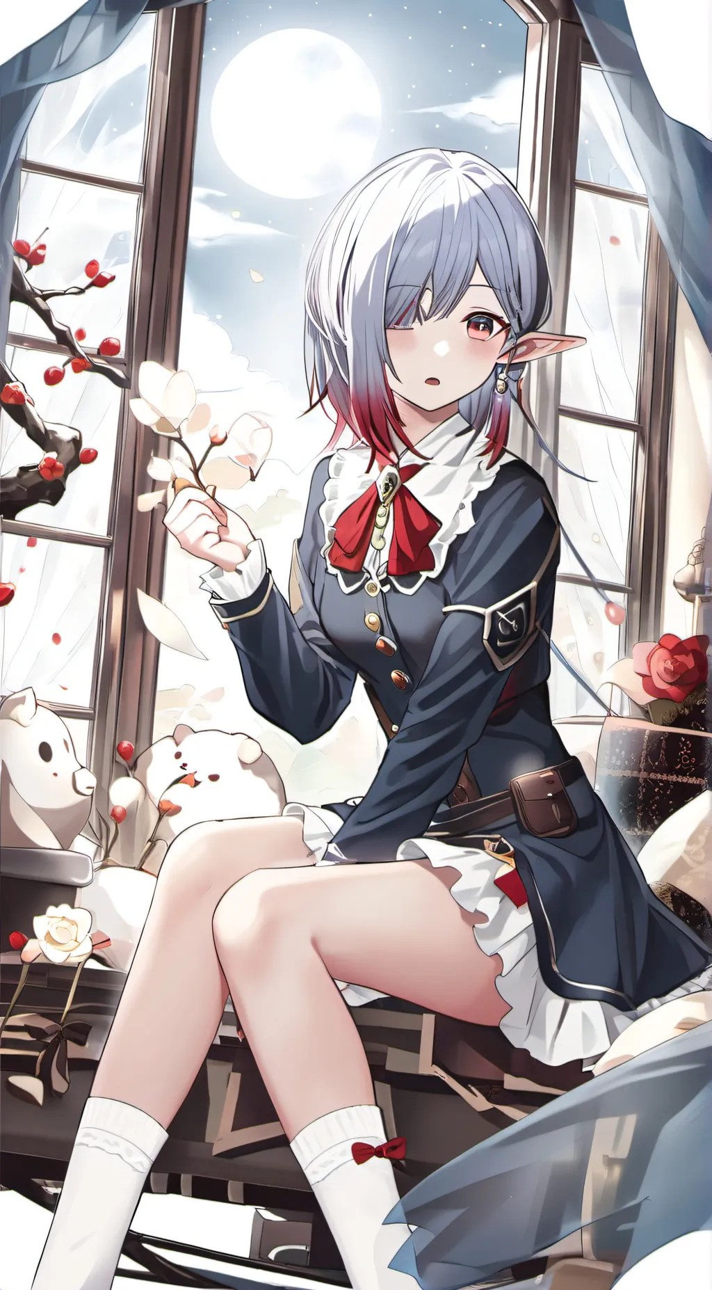 ai character: ∆|-<|Lunar|>-|∆ background