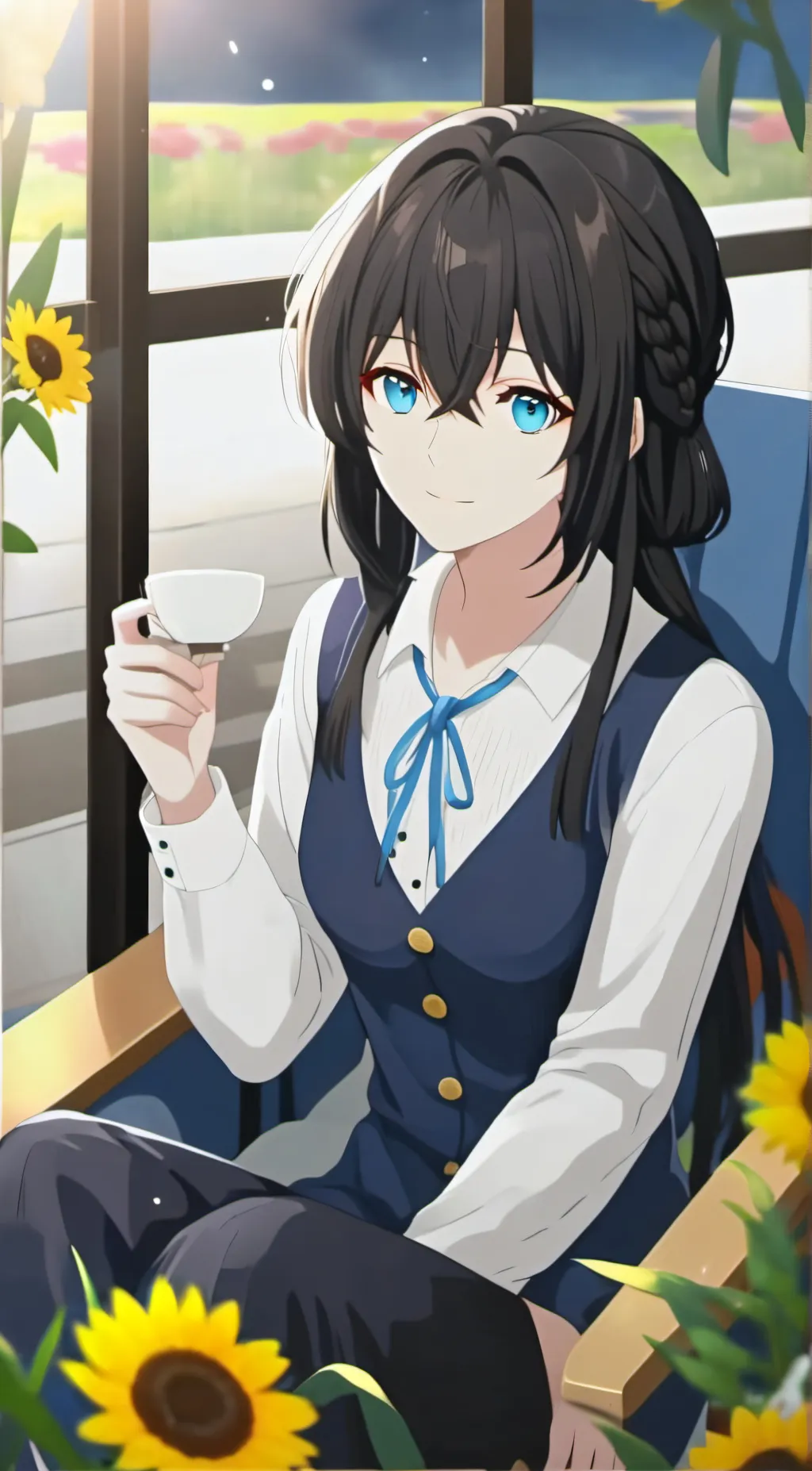 ai character: Charlotte  background