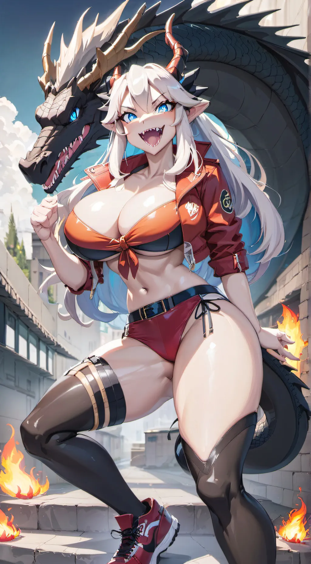 ai character: Scarlet background