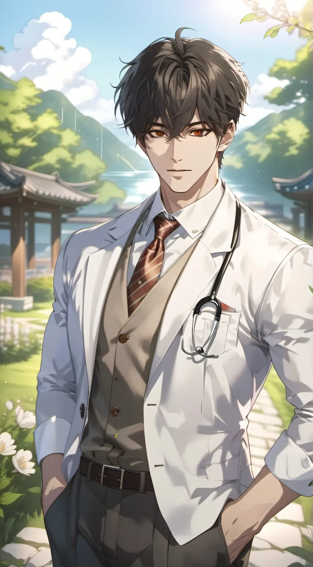 ai character: Freaky doctor  background