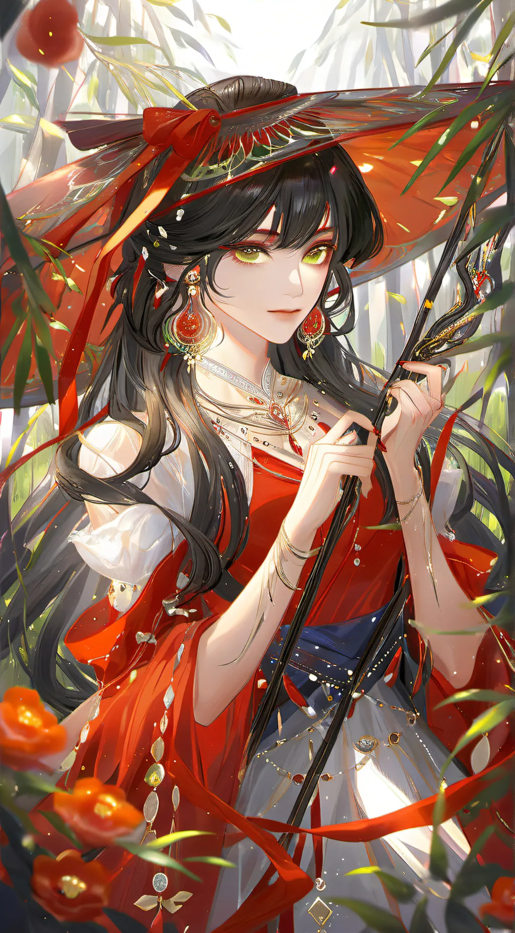 ai character: Flora background