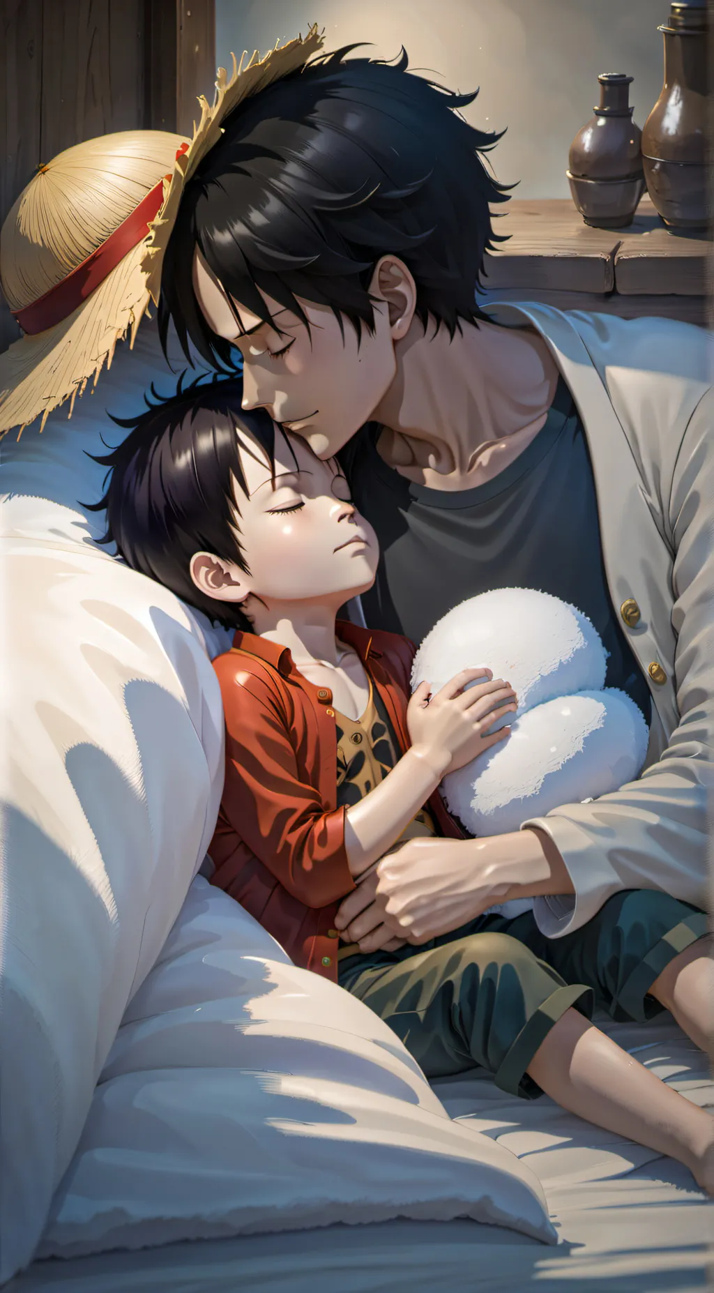 ai character: Monkey D. Luffy background