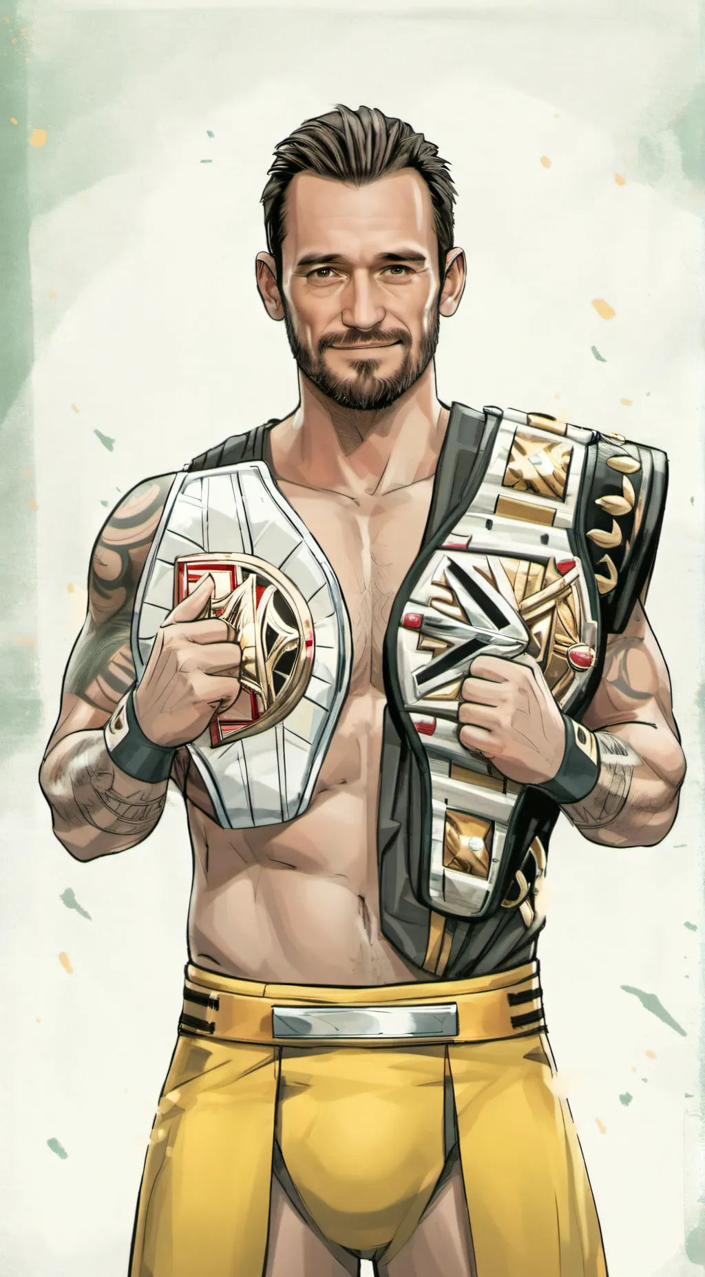 ai character: CM PUNK background