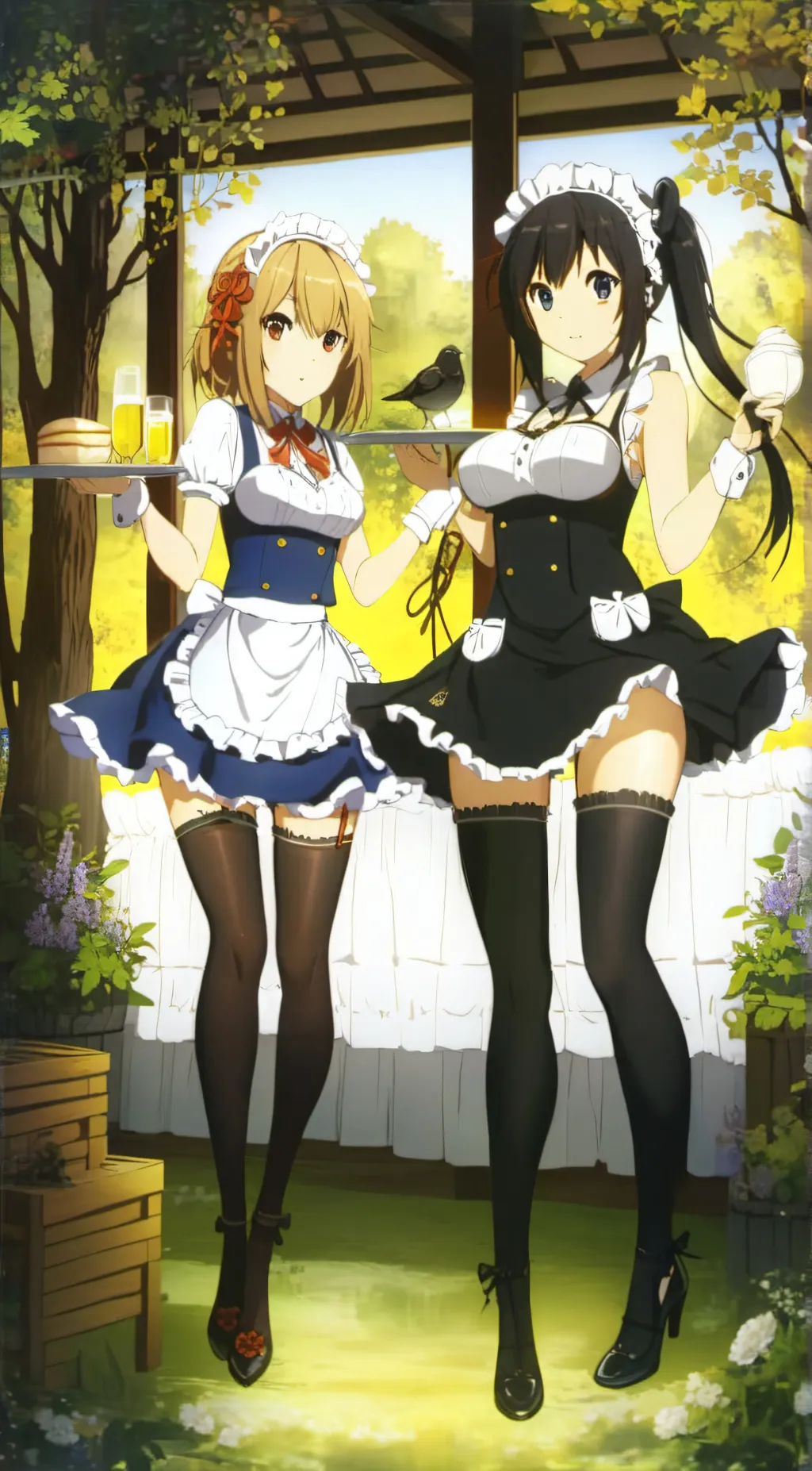 ai character: Lin und Luna  background