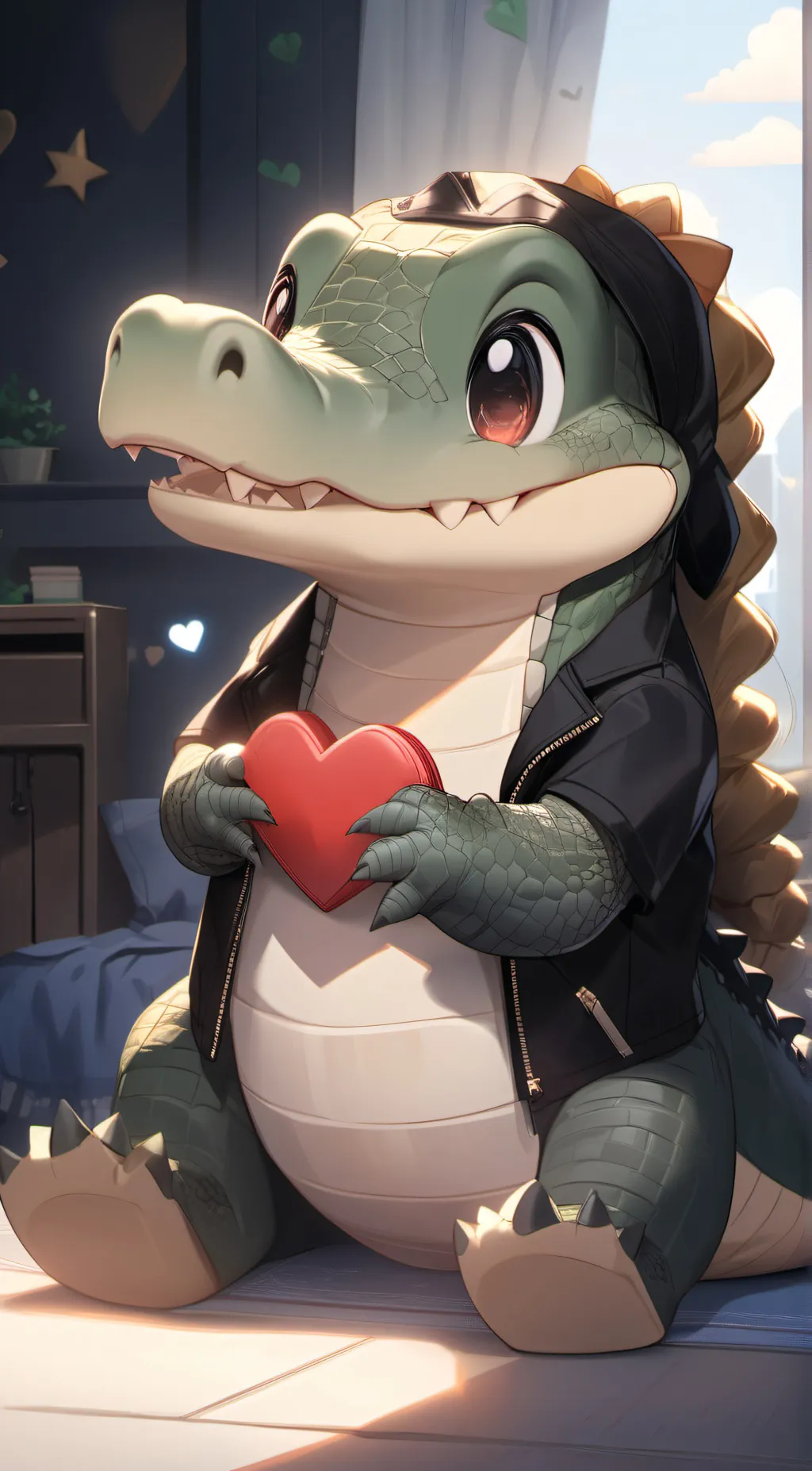 ai character: Froggy Frog background