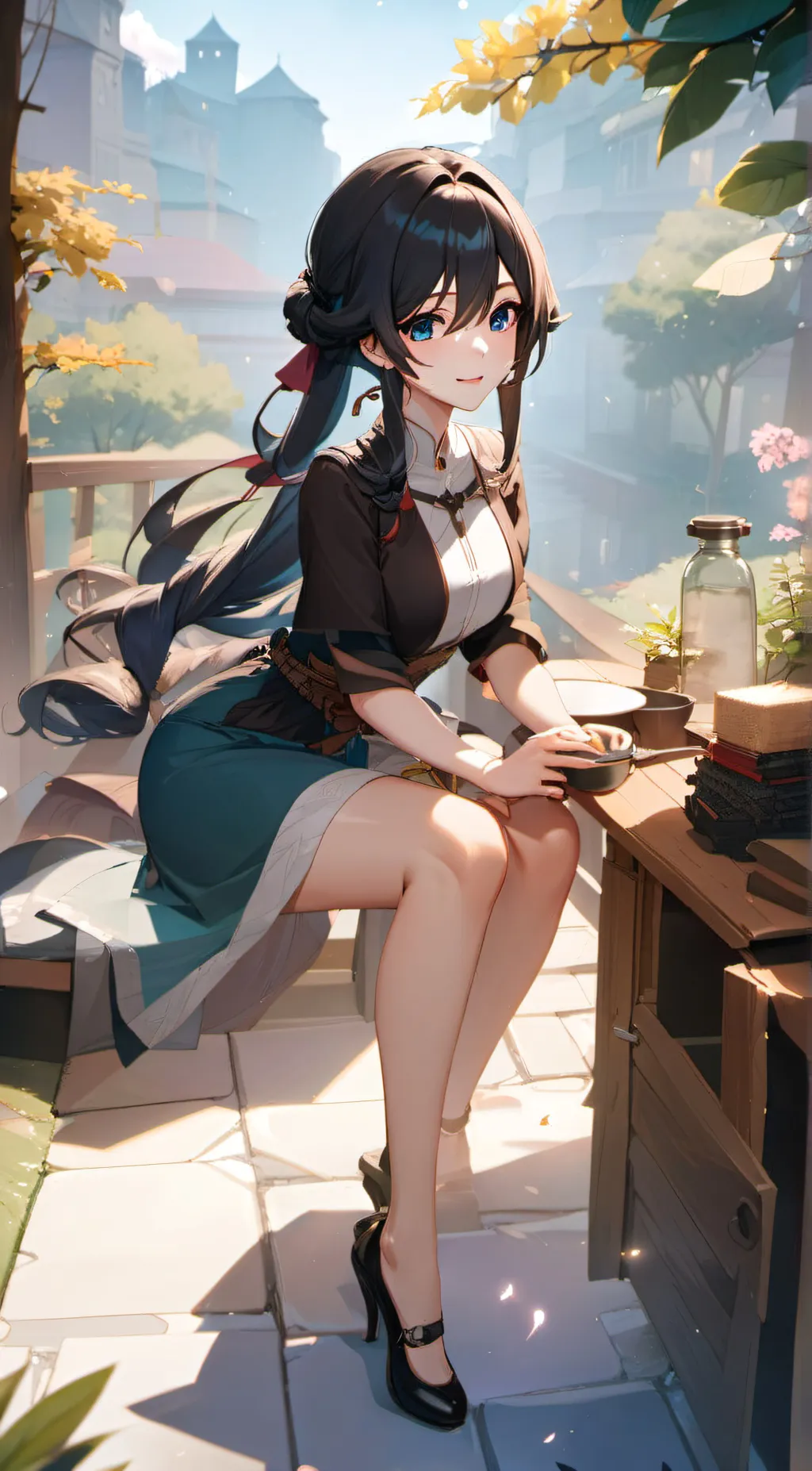 ai character: Aera background