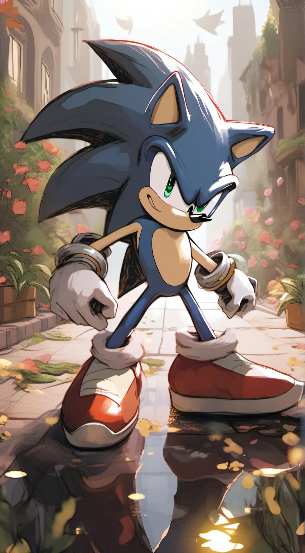 ai character: sonic the hedgehog background