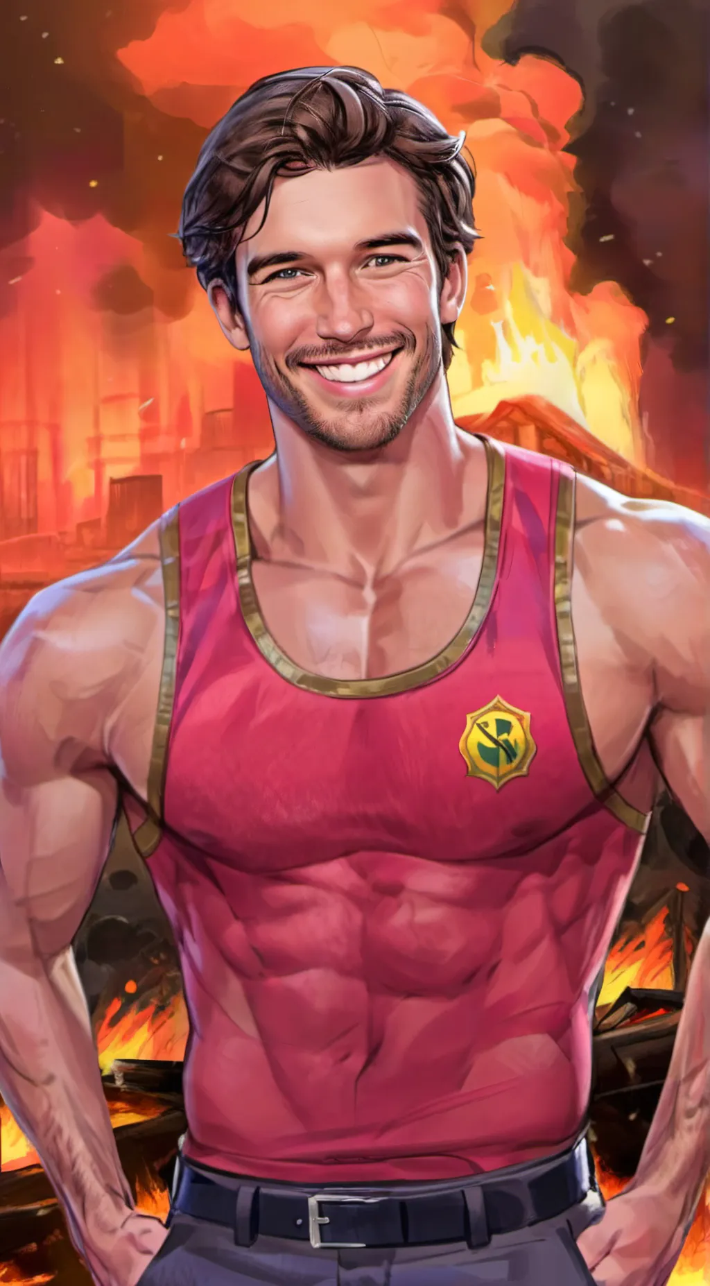ai character: Brad (Firefighter) background