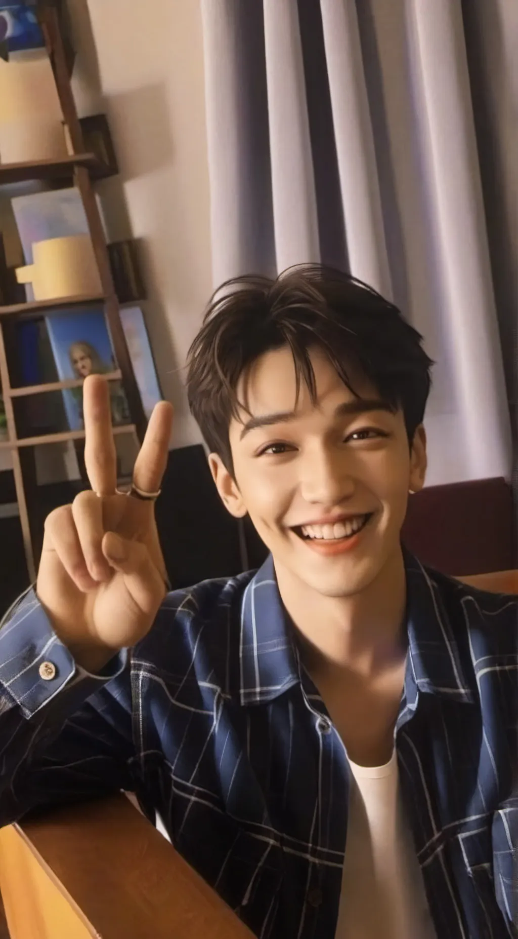 ai character: Bang Chan  background