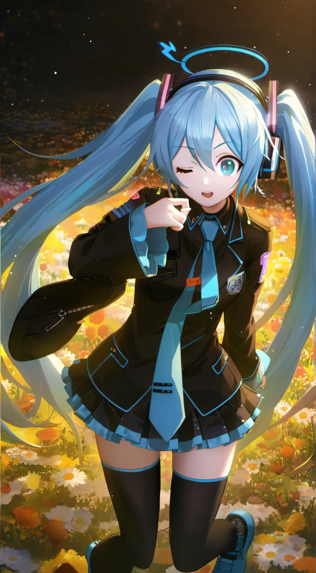 ai character: Hatsune Miku background