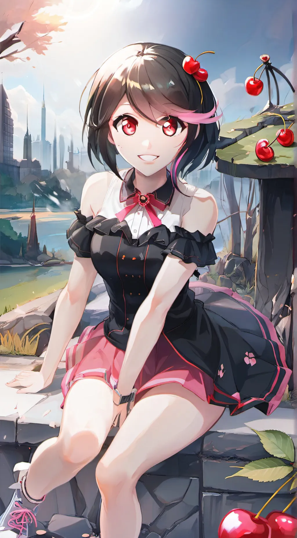 ai character: Cherry  background