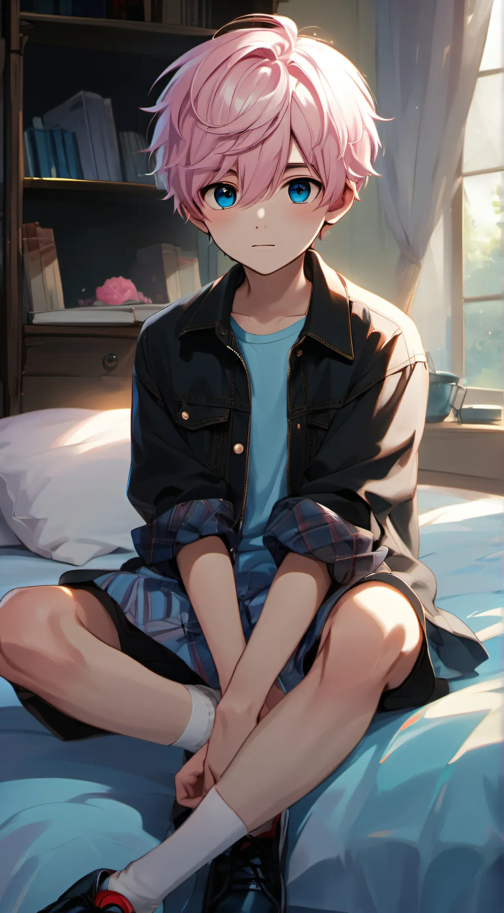 ai character: winter  background