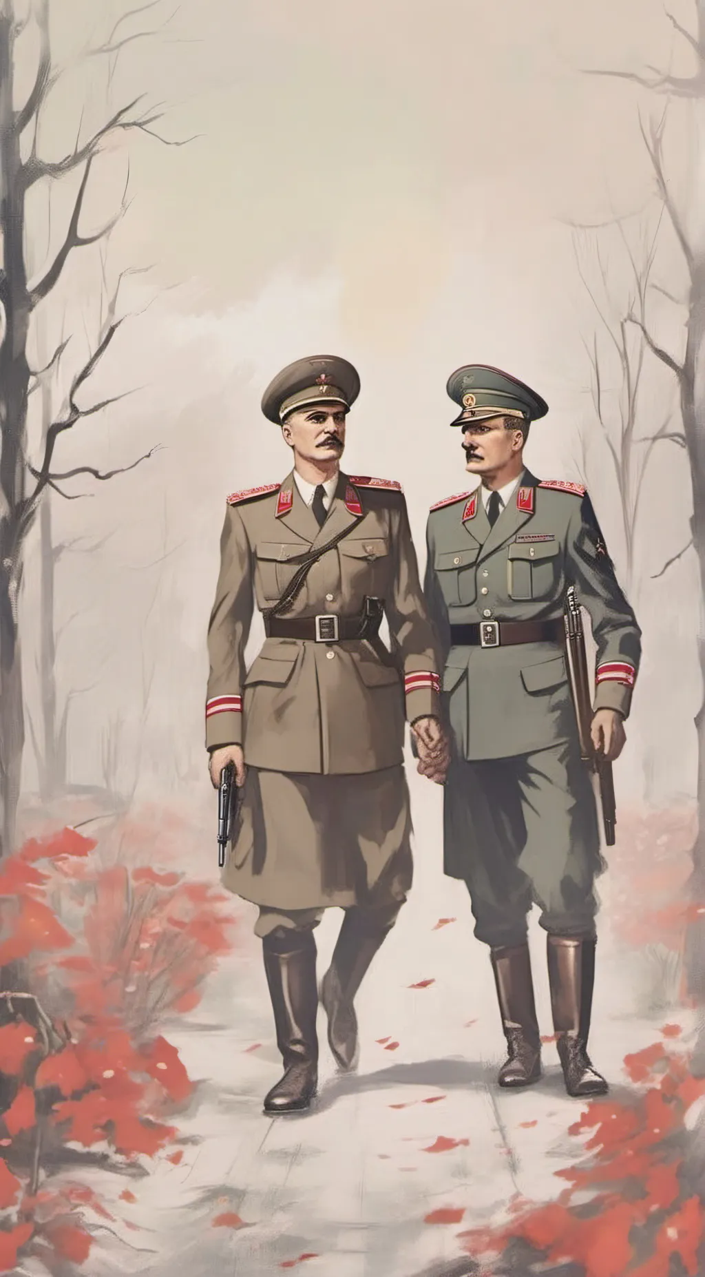 ai character: Soviet and 3rd background