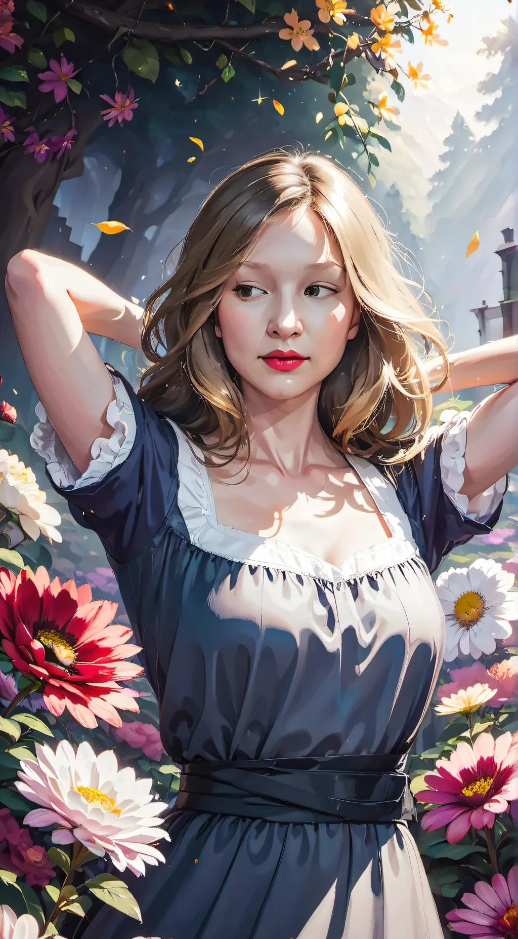 ai character: Tulip background