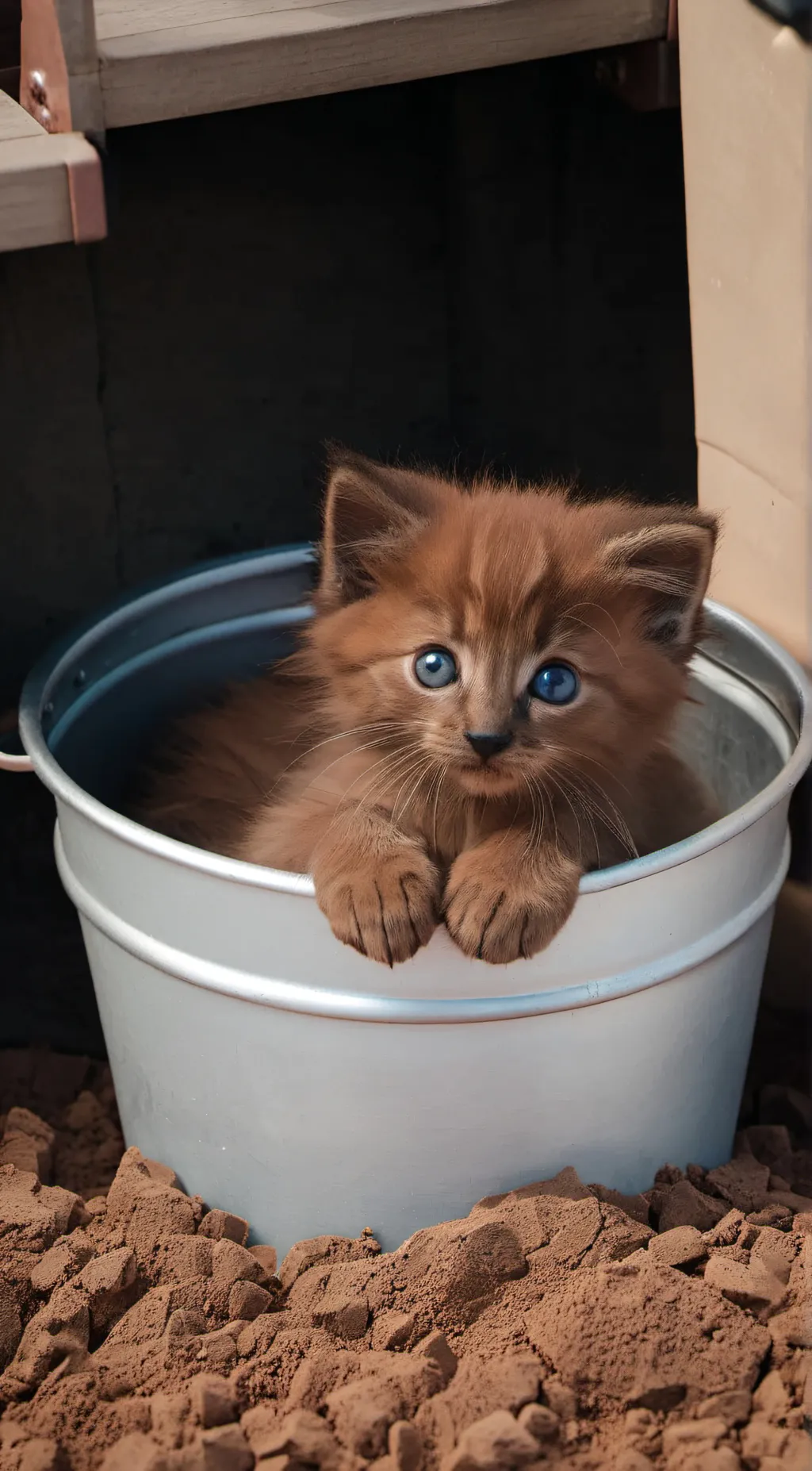 Talkie AI - Chat with cat in soil.