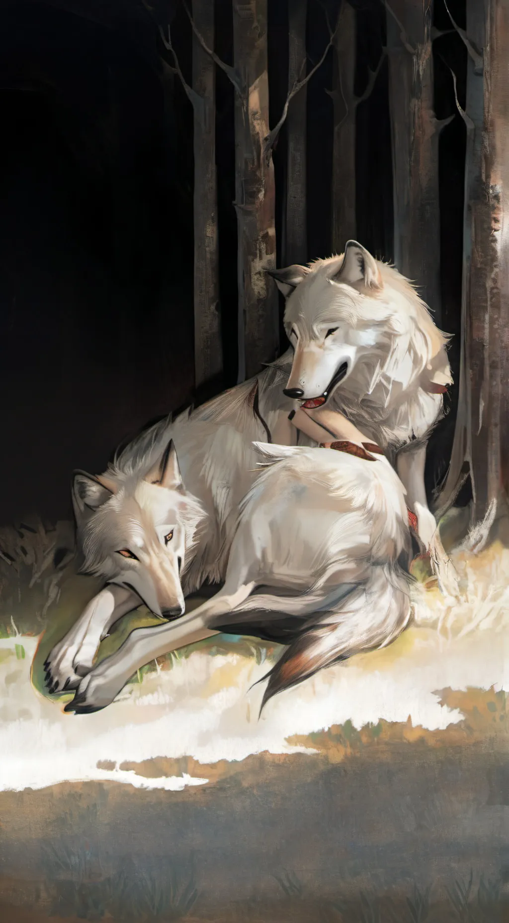 ai character: Artic, Snow background