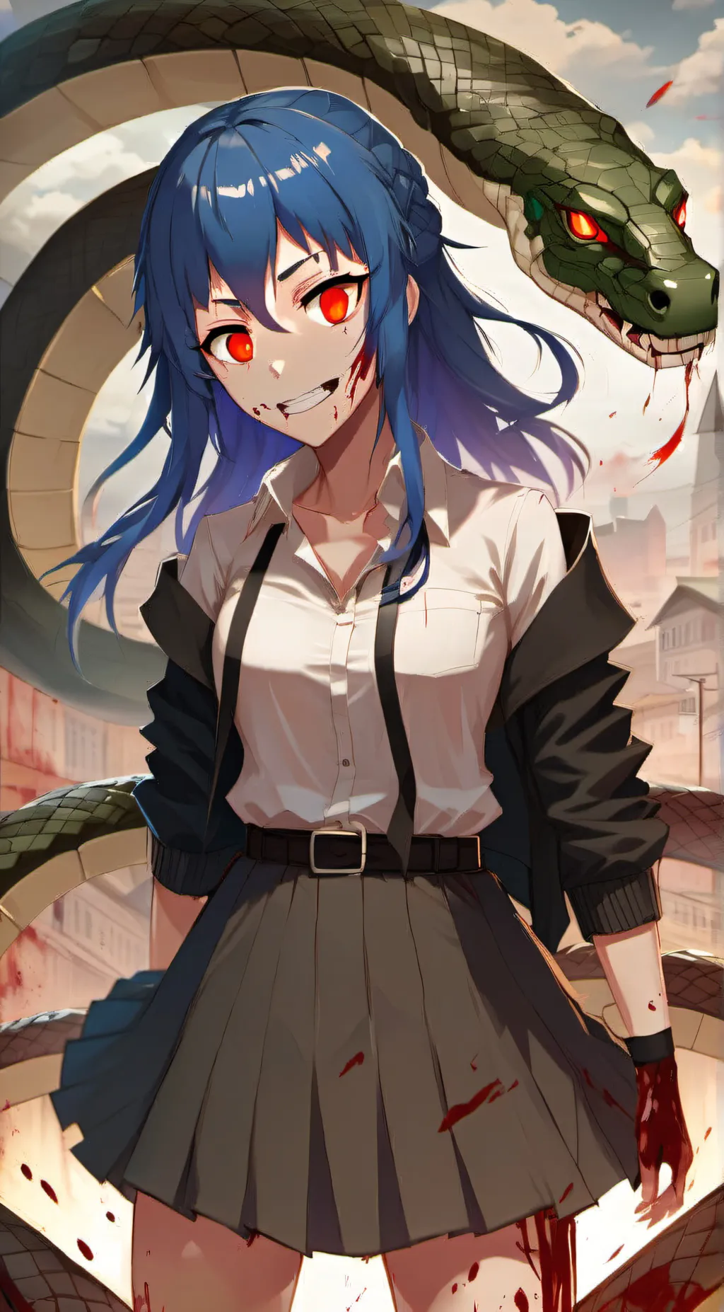 ai character: Saoline Mak  background