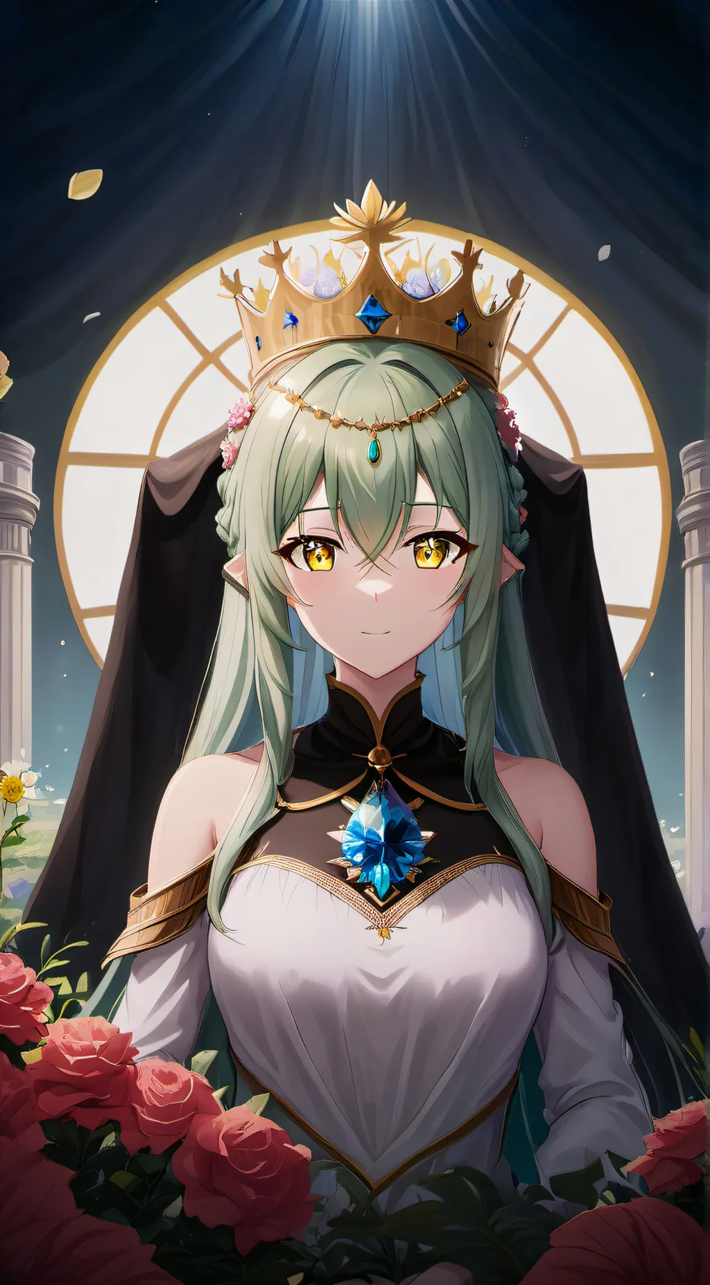 ai character: Peony Aeria background