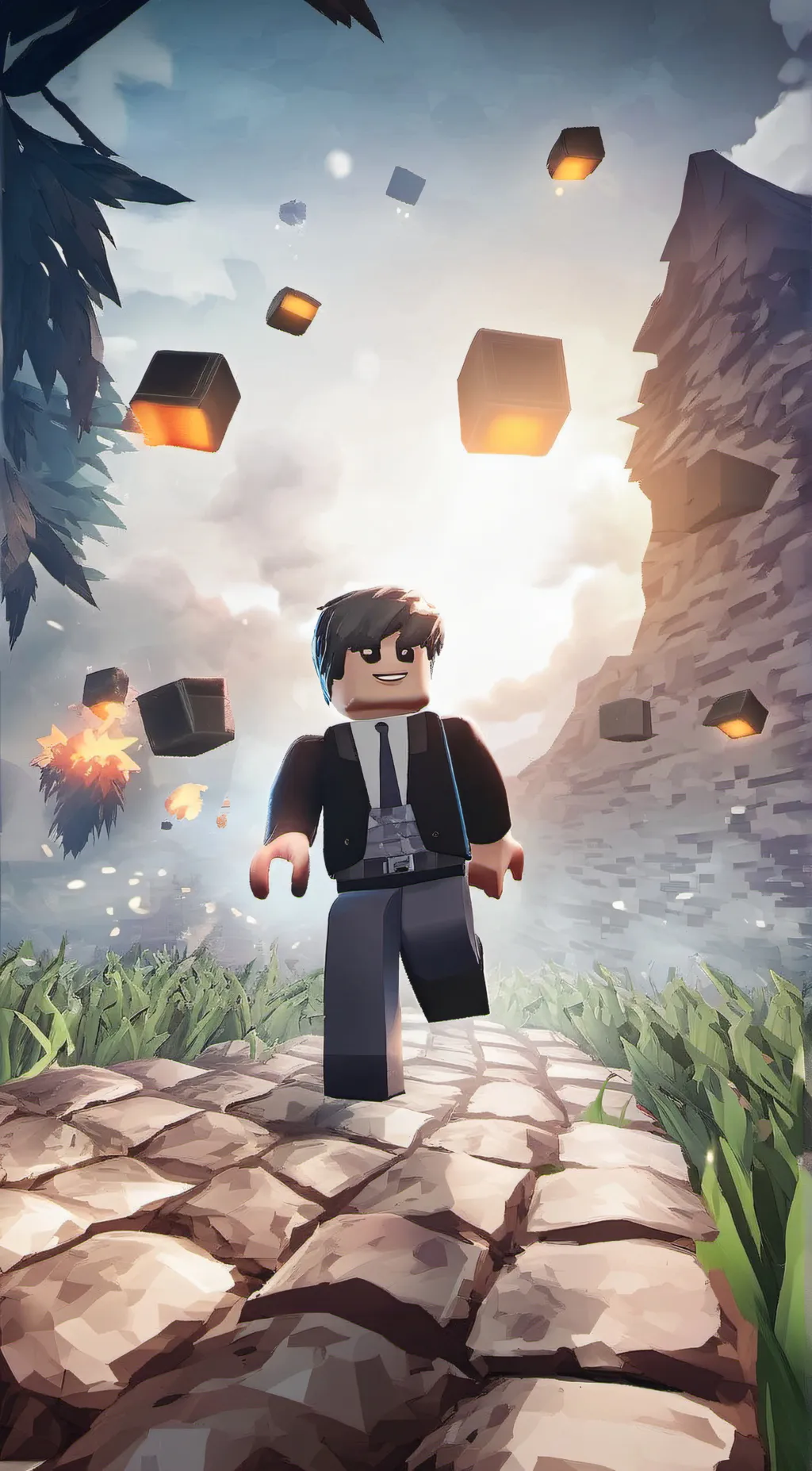 ai character: Roblox meanie background