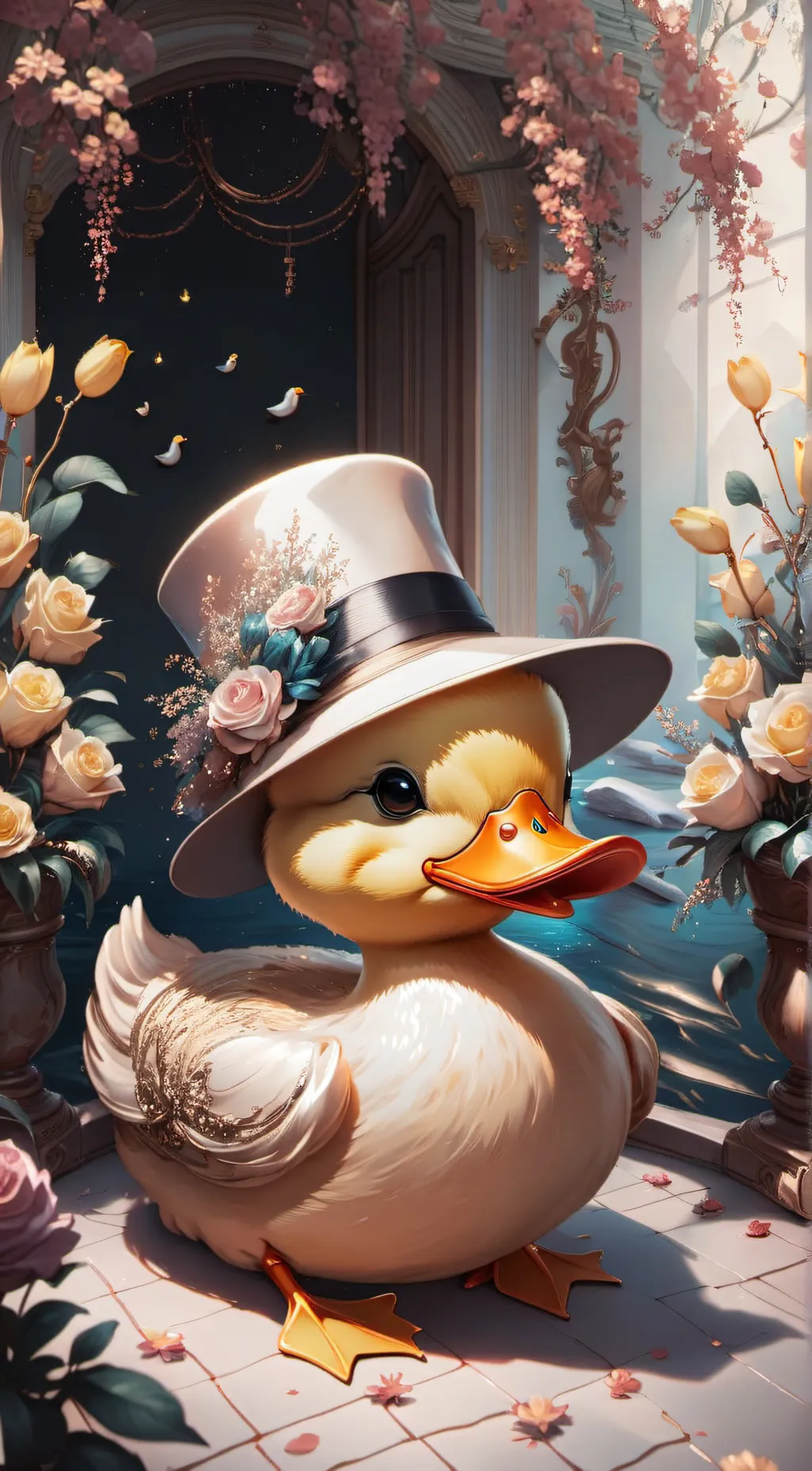 ai character: Lucifer duck background
