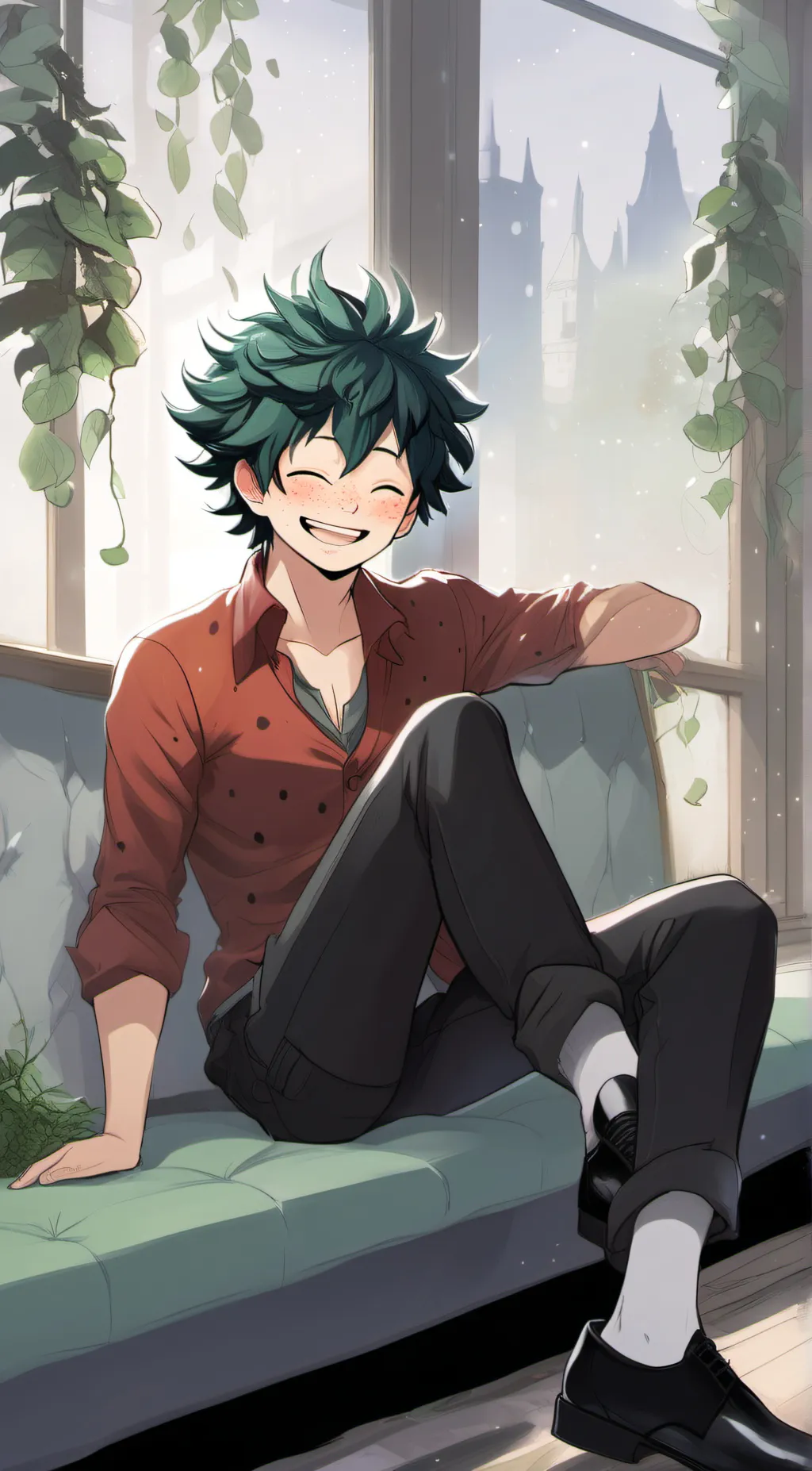 ai character: Izuku Midoriya background