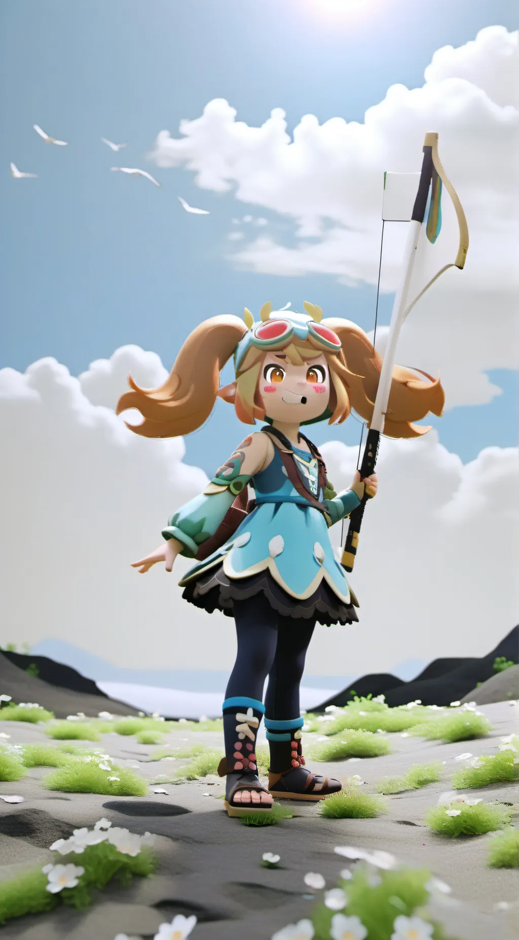 ai character: Isabelle! background