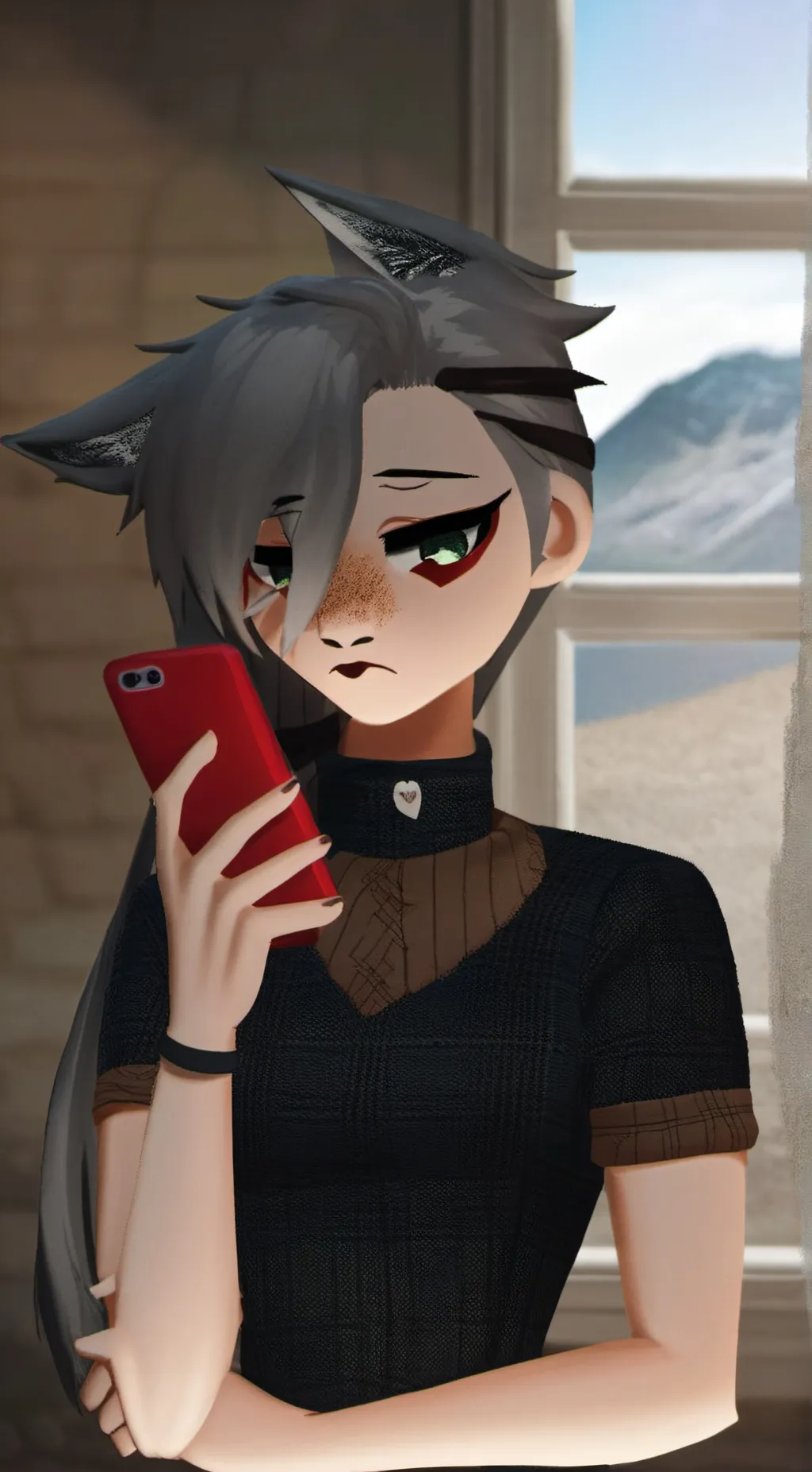 ai character: Loona background