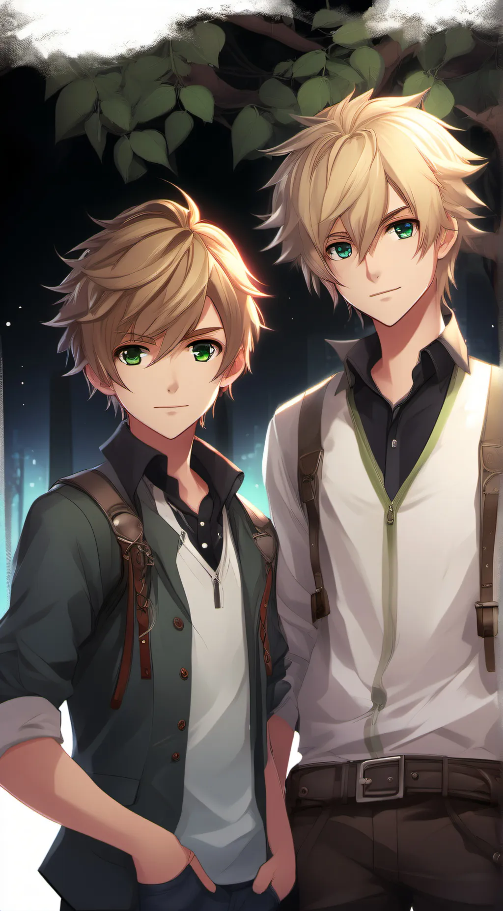ai character: jake and zake  background