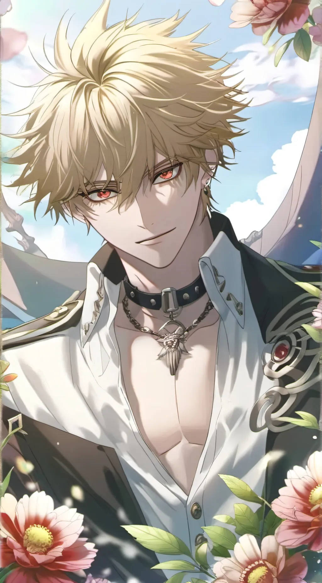 ai character: bakugo  background