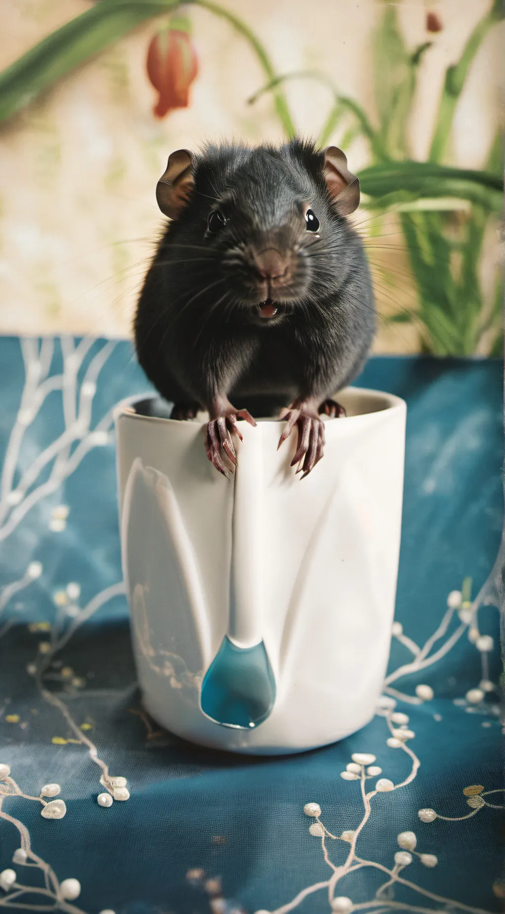 ai character: Midnight ( gerbil) background