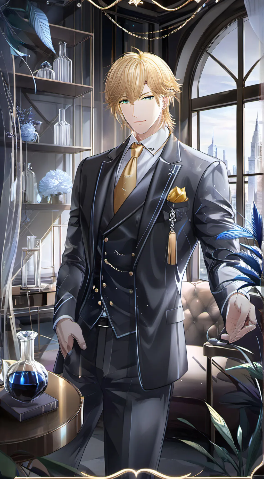 ai character: draco malfoy background