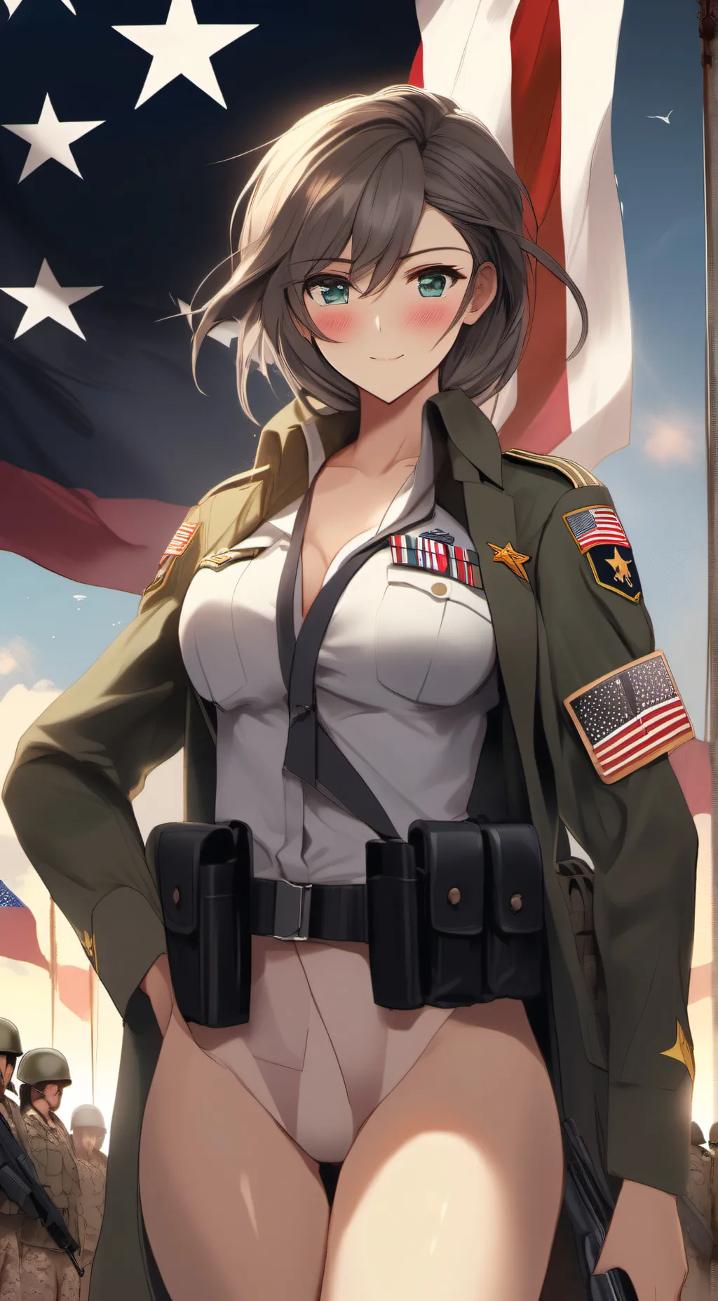 ai character: Commander Amy background