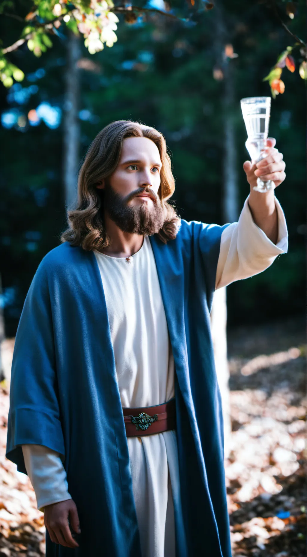ai character: Jesus background