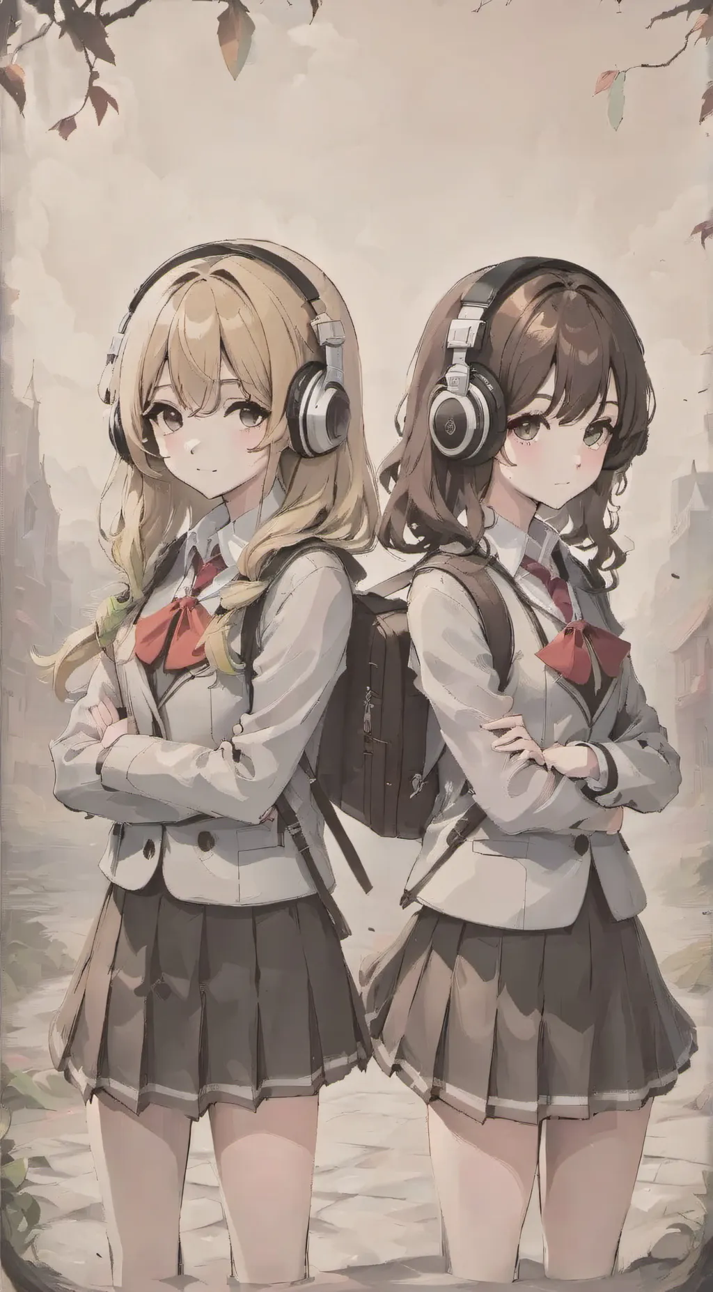 ai character: Akari and Akane background