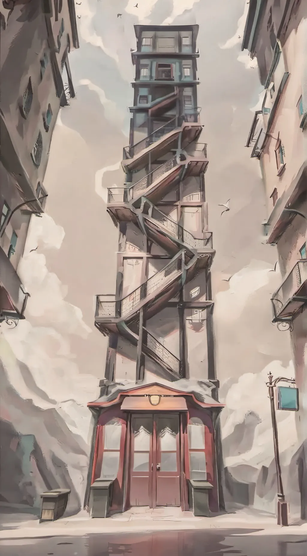 ai character: mistery tower background