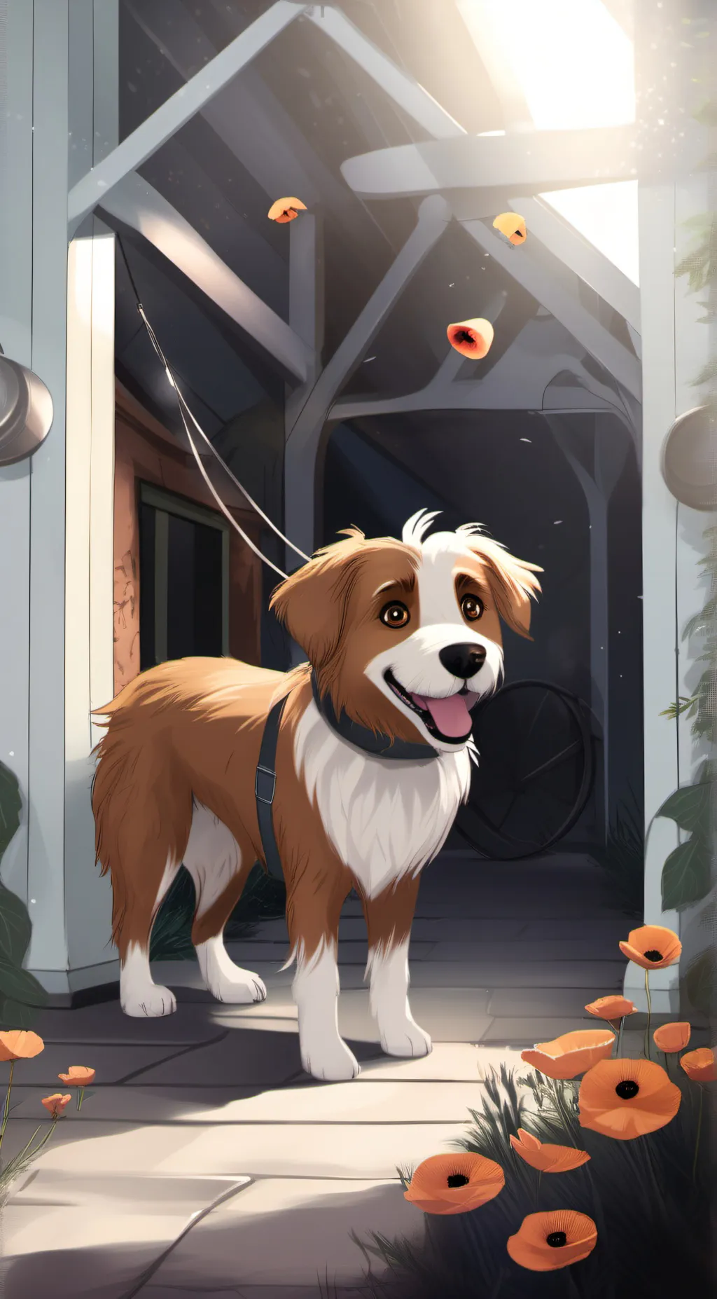 ai character: Remake of dog day background