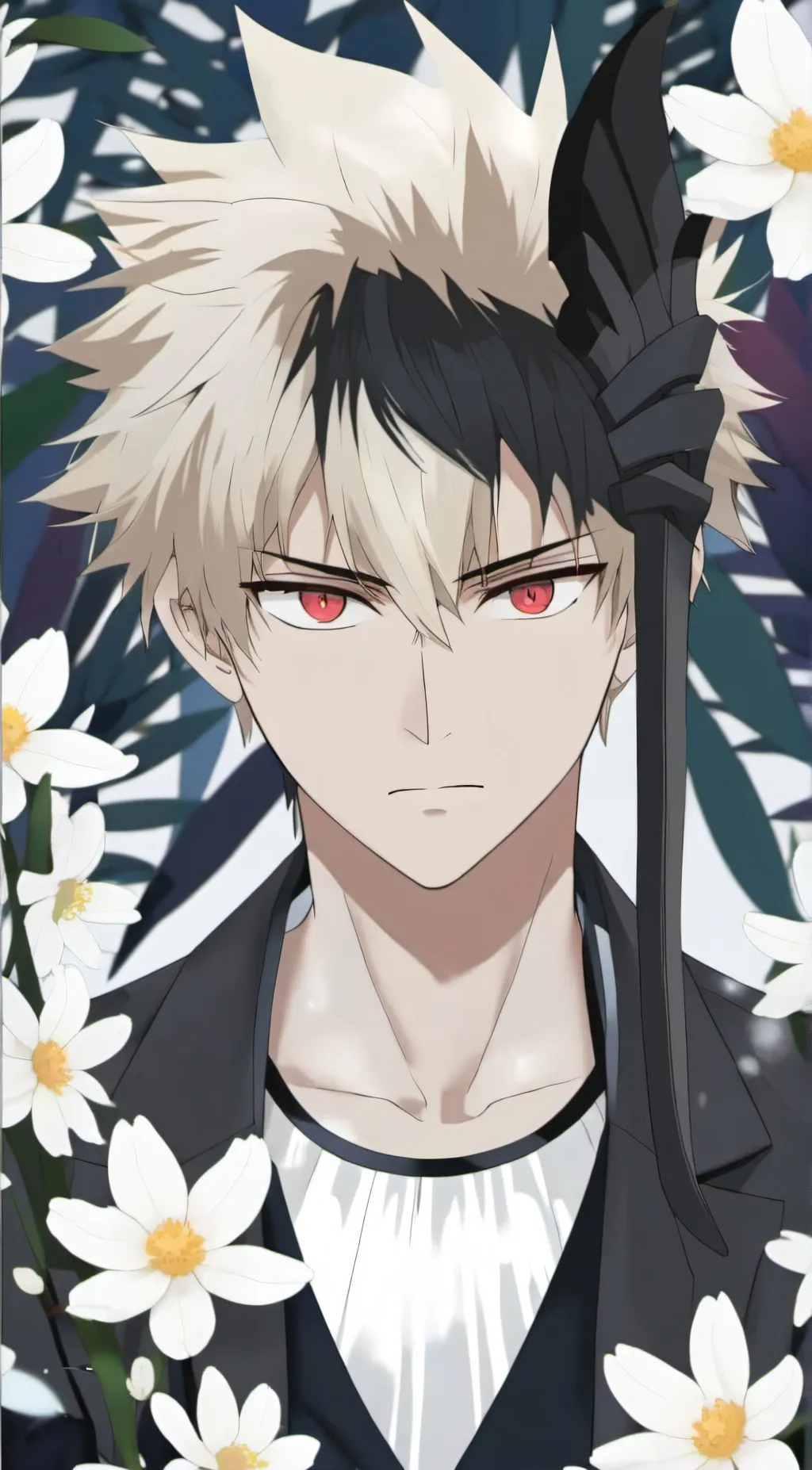 ai character: Katsuki Bakugou background