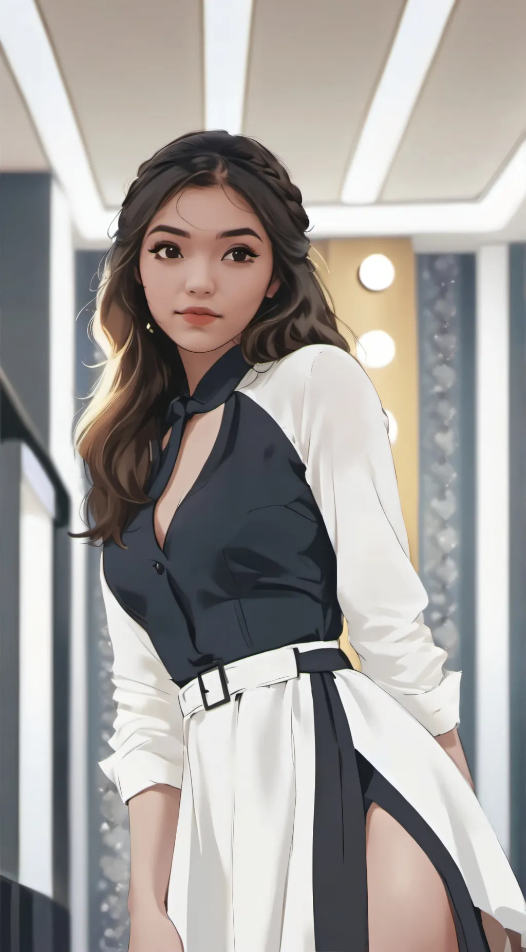 ai character: Alexandra  background
