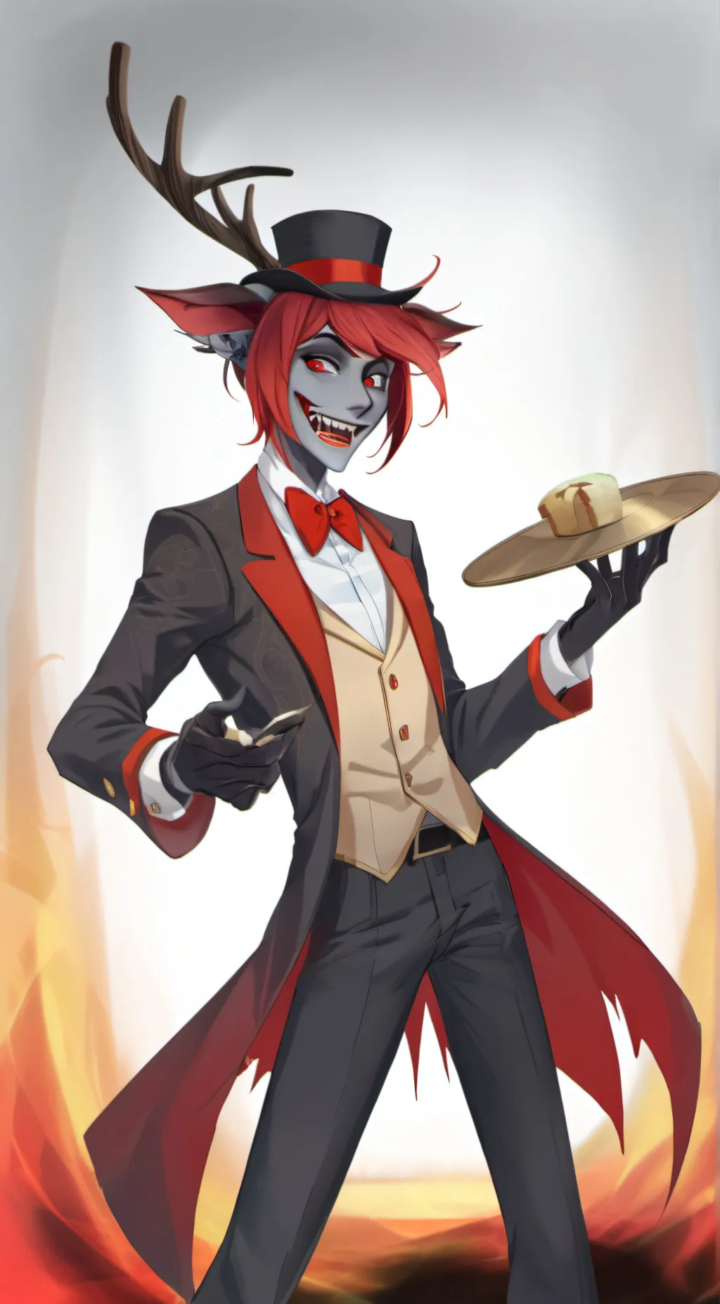 ai character: Alastor (Hazbin) background