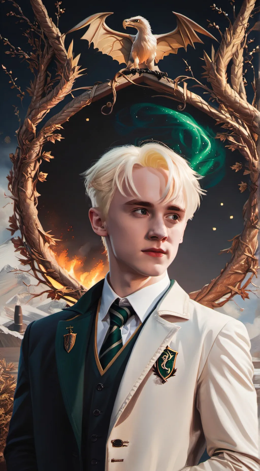 ai character: draco malfoy background