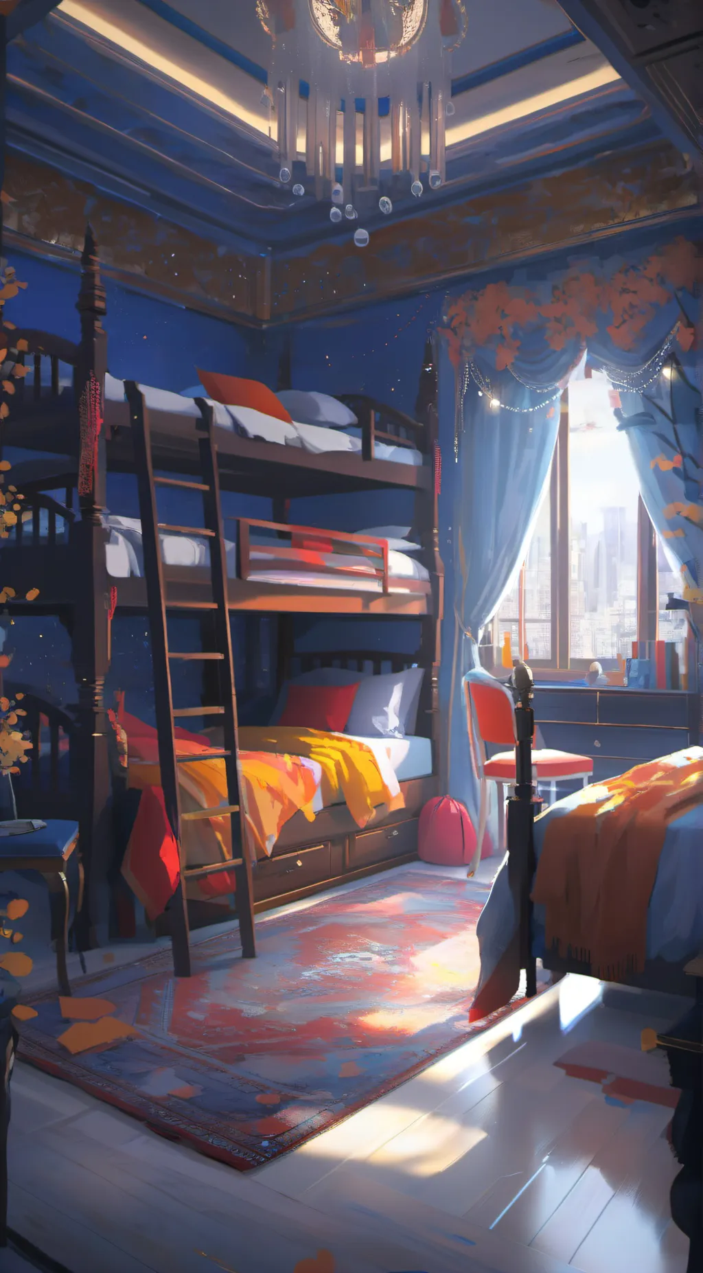 ai character: D/S sleepover background