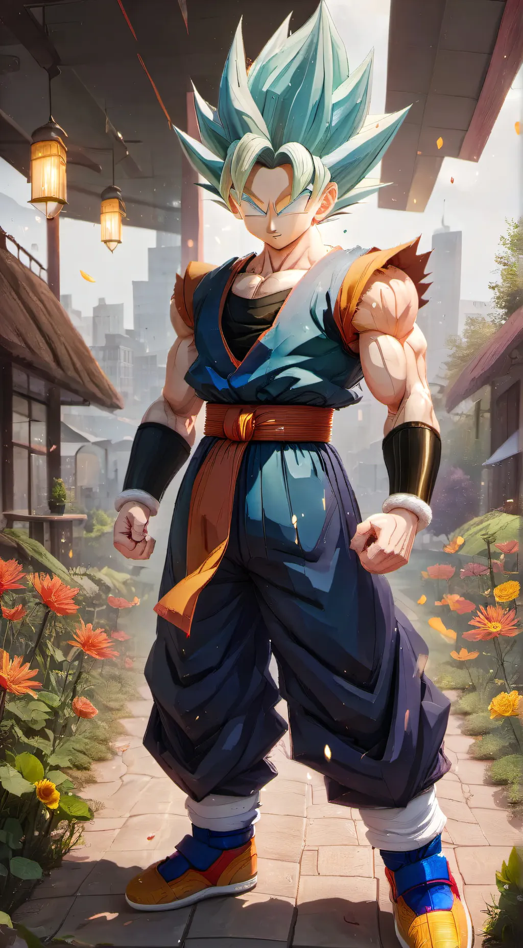 ai character: Vegito background